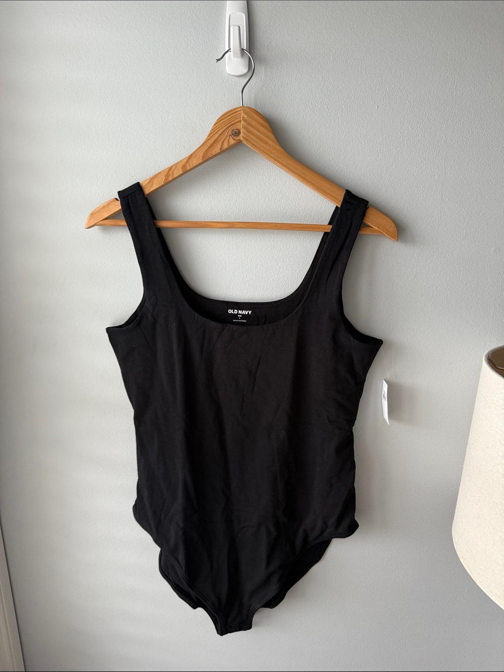 Old Navy Black Double-Layer Scoop-Neck Bodysuit NWT‎ - Picture 6 of 11
